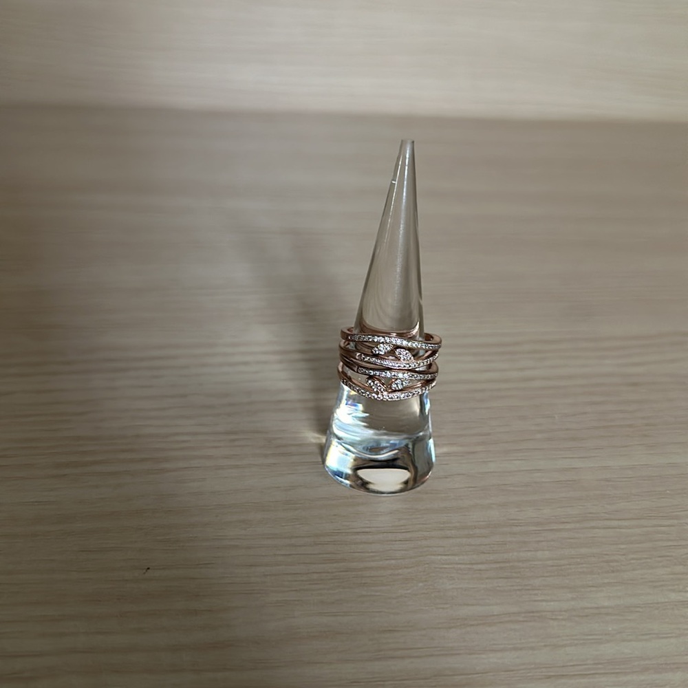 Express Rose Gold Stackable Rings 8 - image 1